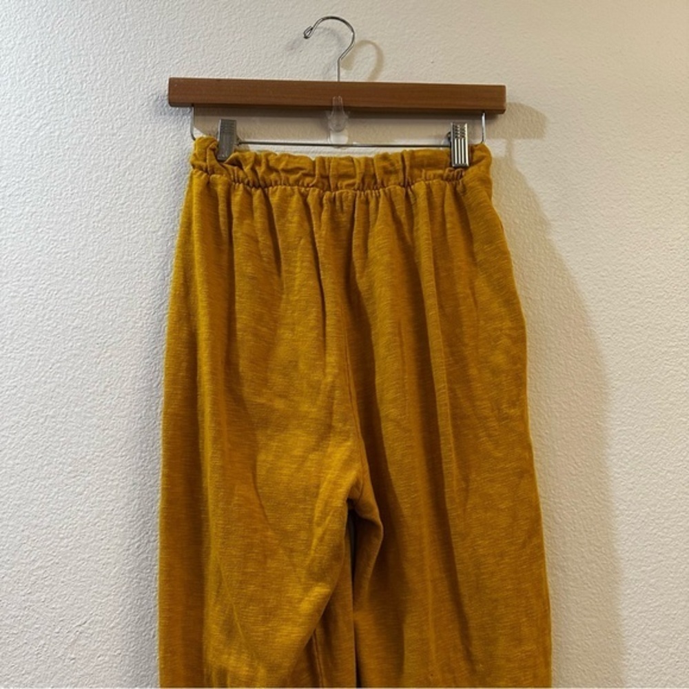 Free People Beach Culver City Pleated Slouchy Pants Size‎ XS Yellow Boho Casual - Picture 7 of 11